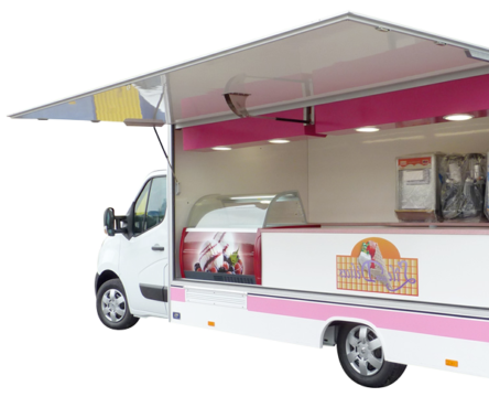camion magasin glace