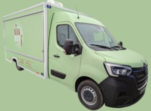 CAMION FOODTRUCK FOODBOX CELLULE DE 4.20 M SNACKING VUE LATERALE DROITE