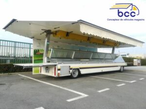 remorque étal fromager ouverte