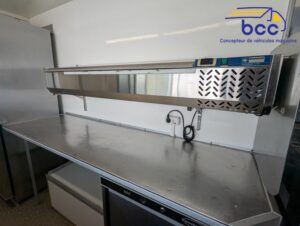 Plan de travail inox + Saladette réfrigérée