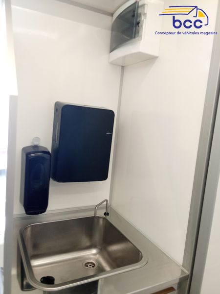 Lave-mains foodtruck inox