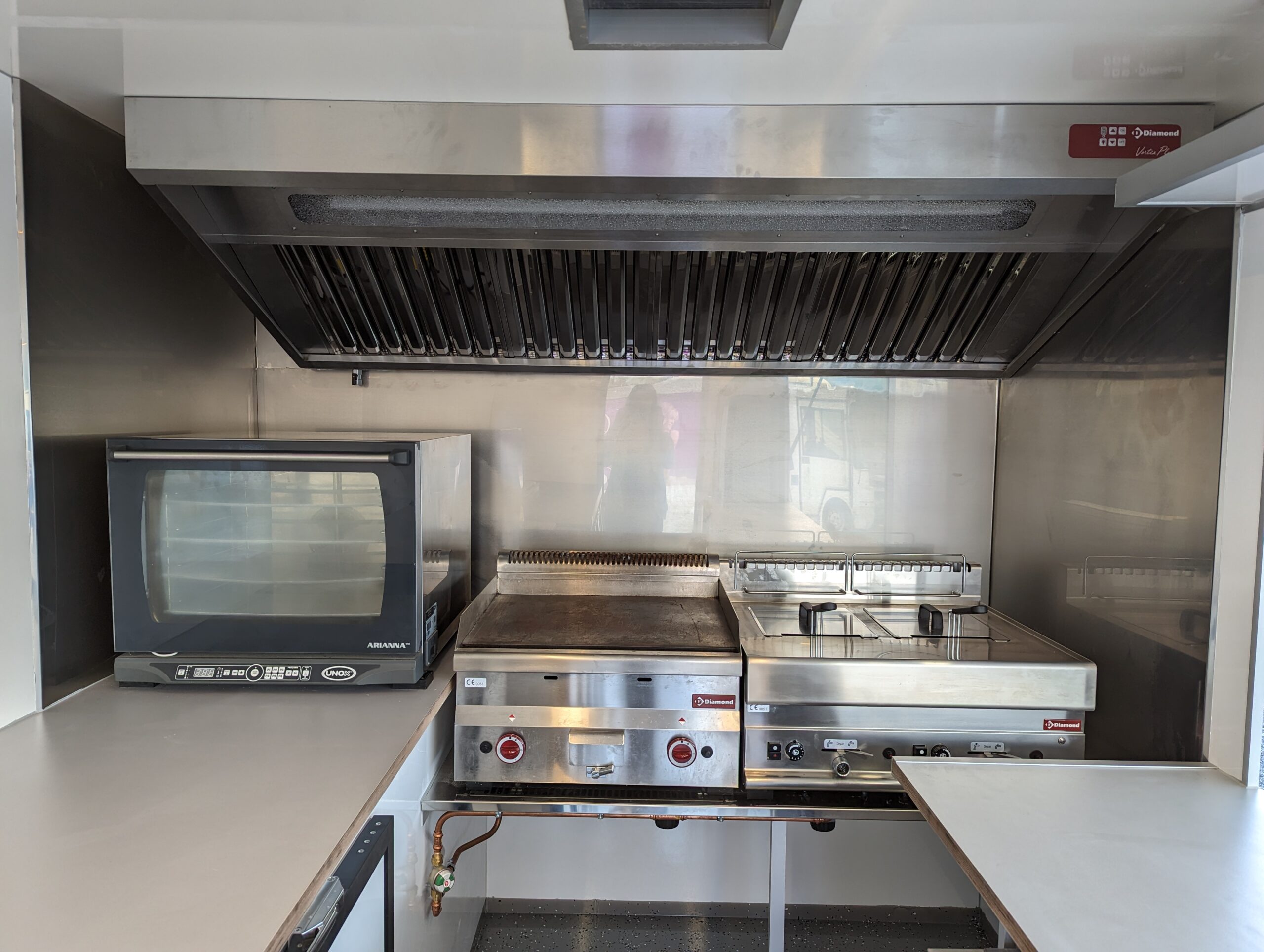 Poste de cuisson snack foodtruck