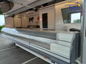 vitrine réfrigérée camion marché boucherie