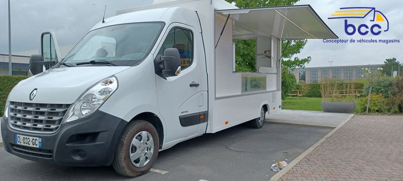 vue avant camion friterie