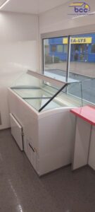 vitrine à glaces camion glacier