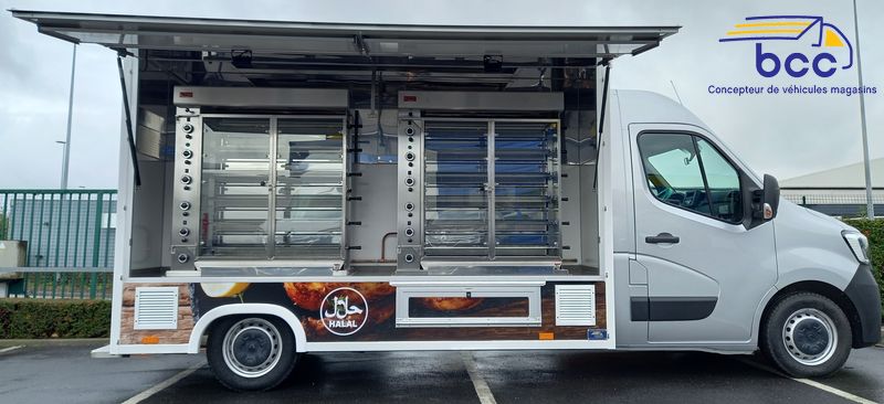 camion rôtisserie Renault Master vente extérieure