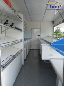 aménagement intérieur camion épicerie
