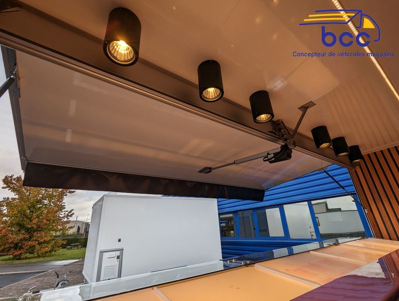 éclairage pavillon camion marché