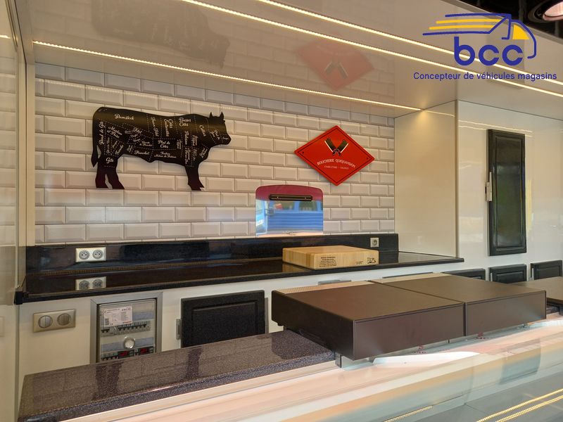 plan de travail camion marché boucherie