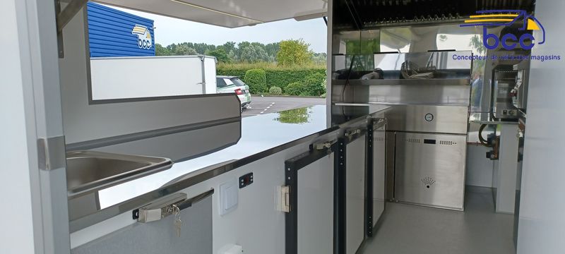 plan de travail inox camion friterie
