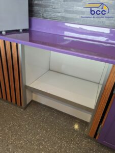 rangement boîtes pâtisserie camion