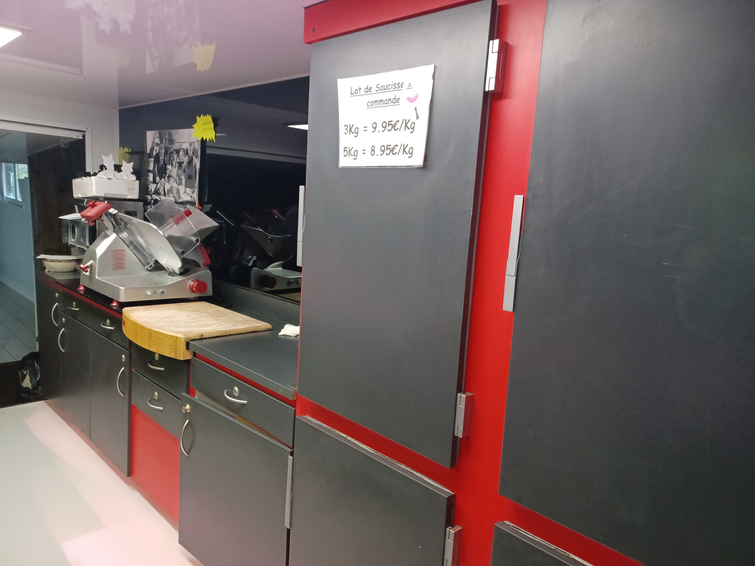 intérieur camion boucherie